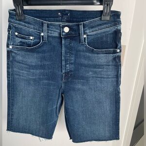 Mother Denim NWT The Tomcat Bermuda Short Fray in Manana Mi Amor size 27